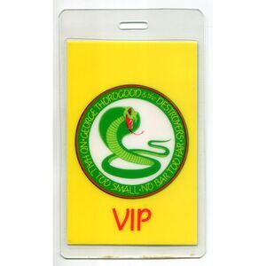 Vintage 1989 George Thorogood Laminate Backstage Pass VIP